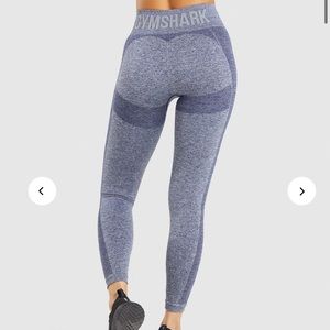 Gymshark XS Leggings NavyMarl/LightGrey